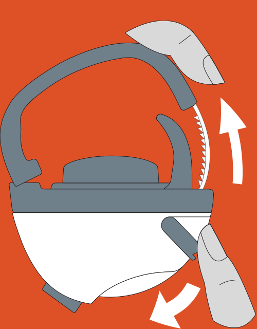 Ilustración de cómo se coloca HAREX